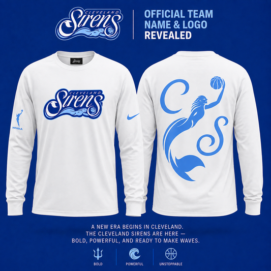 Cleveland Sirens White Long Tee