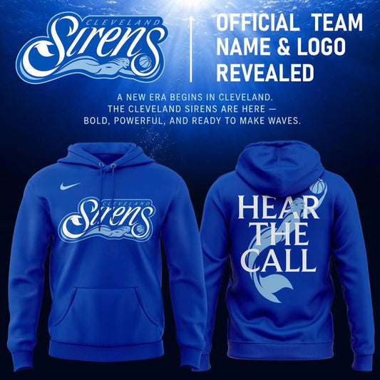 (Update Version) Cleveland Sirens Blue Hoodie