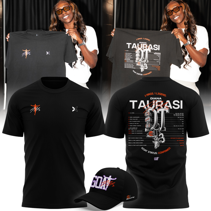 2026 Limited edition Diana Taurasi’s T-Shirt Signature Print for Phoenix Mercury fans