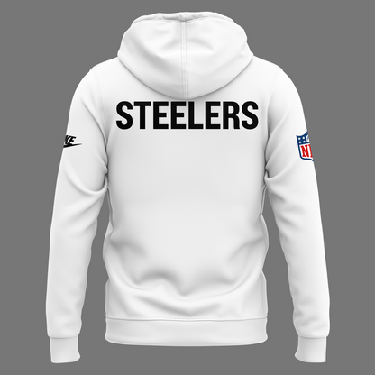 Pittsburgh Steelers Throwback 1962 White Hoodie