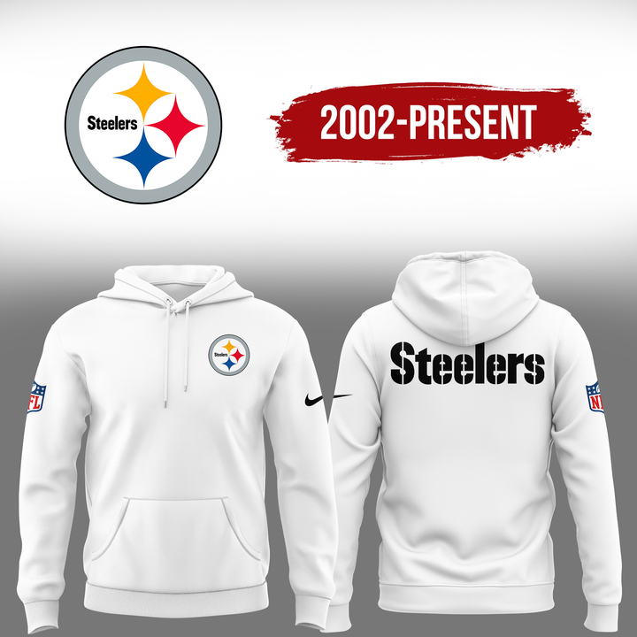 Pittsburgh Steelers White Hoodie 2026