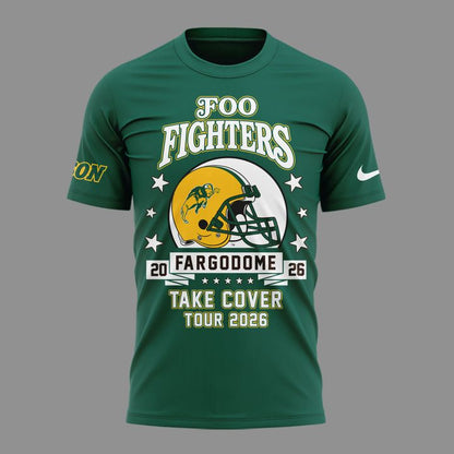 02.20. Limited Edition Foo Fighters x NDSU Football - Take Cover Tour 2026 T-Shirt