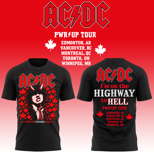 AC/DC Highway to Hell PWR UP Tour 2026 Limited Edition T-Shirt