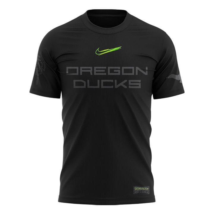 Men's Nike Oregon Ducks Football Origin of Speed Air T-Shirt – Black