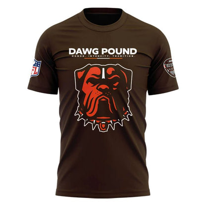 Men's Cleveland Browns Rock & Roll Hall of Fame Game 2026 Dawg Pound Hoodie – Brown