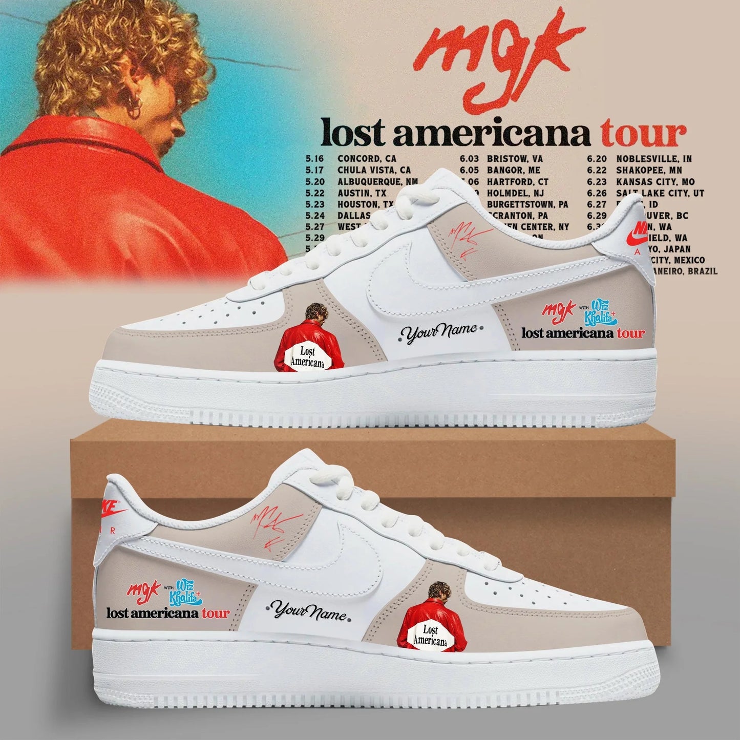 MGK Lost Americana Tour 2026 Limited Edition Shoes