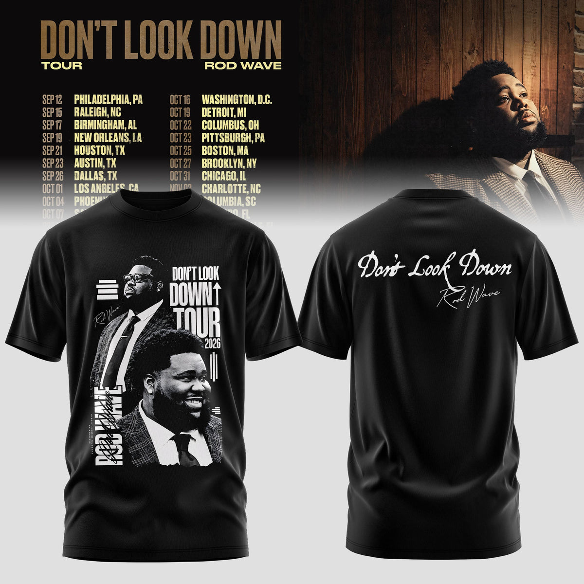 RdWv Don’t Look Down 2026 Tour 3D All-Over Print T-Shirt