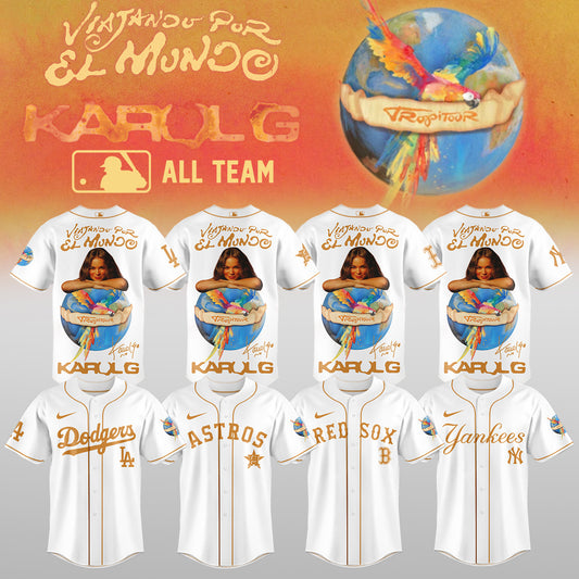 Karol G x Baseball – Nos Vamos de Tour JERSEY(All Team )
