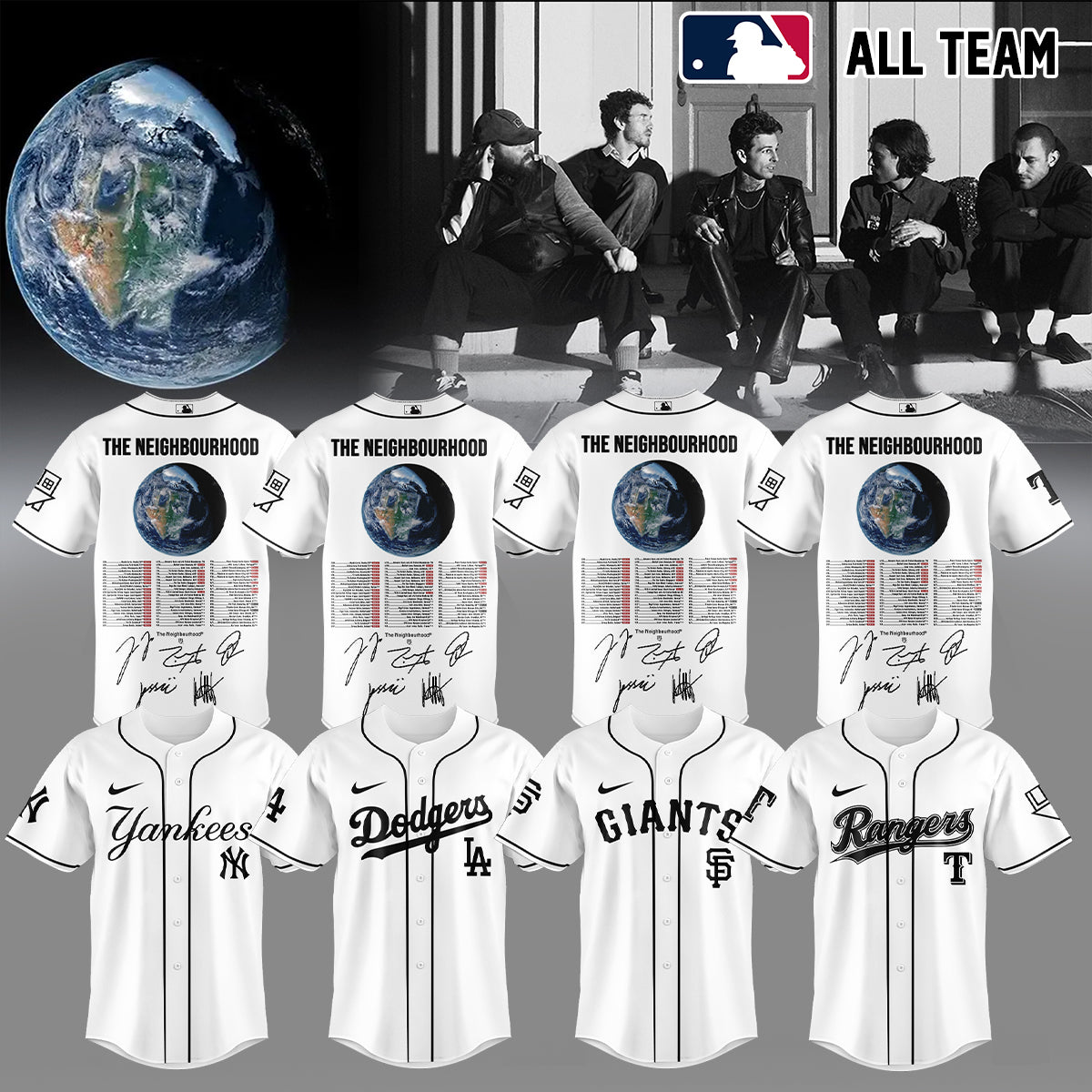 .BASEBALL ALL TEAMS x The Neighbourhood’s THE WOURLD TOUR signed Jersey