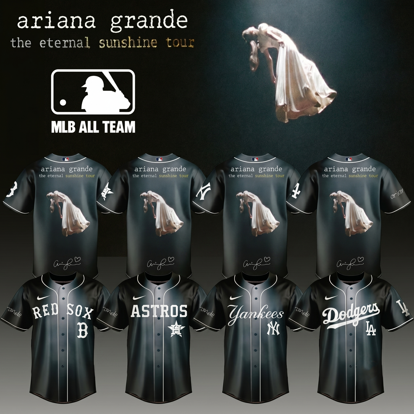 Baseball x Ariana Grande – The Eternal Sunshine Tour 2026 Edition Baseball Jersey