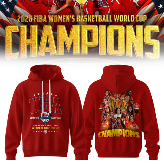 Limited Edition USA Women’s Basketball 2026 FIBA World Cup Champions Hoodie