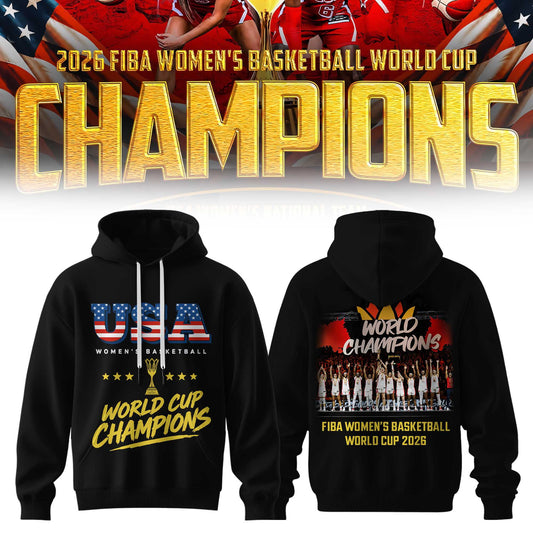 Limited Edition USA Women’s Basketball 2026 FIBA World Cup Champions Hoodie