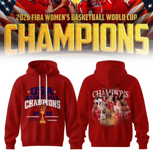 Limited Edition USA Women’s Basketball 2026 FIBA World Cup Champions Hoodie