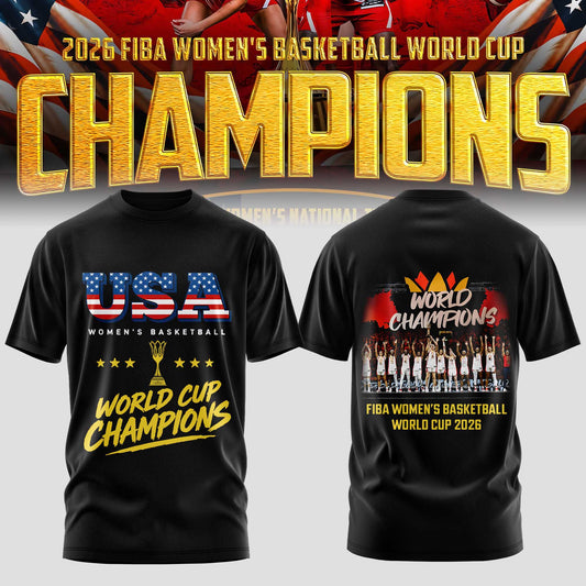 Limited Edition USA Women’s Basketball 2026 FIBA World Cup Champions T-shirt