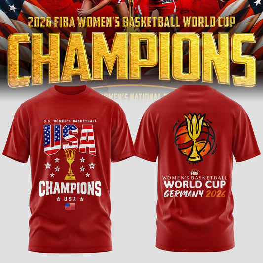 Limited Edition USA Women’s Basketball 2026 FIBA World Cup Champions T-shirt