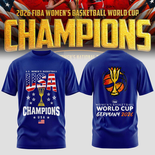 Limited Edition USA Women’s Basketball 2026 FIBA World Cup Champions T-shirt