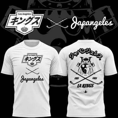 Special New Japangeles x Los Angeles Kings White Tshirt 2025