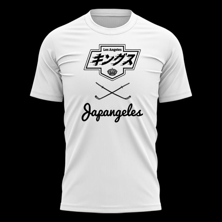 Special New Japangeles x Los Angeles Kings White Tshirt 2025