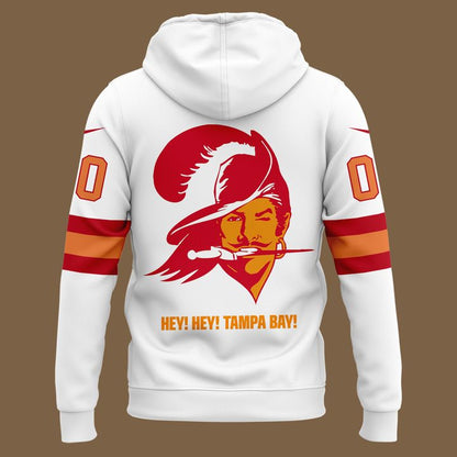 Men's White Tampa Bay Buccaneers 50th Season Essential Hoodie