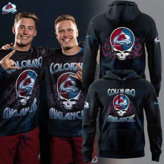 1. Limited Edition Colorado Avalanche Grateful Dead Night Hoodie