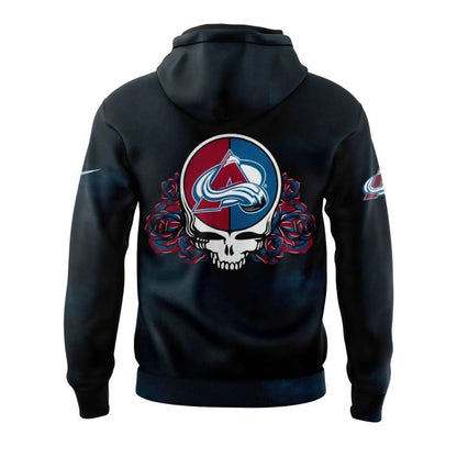 1. Limited Edition Colorado Avalanche Grateful Dead Night Hoodie