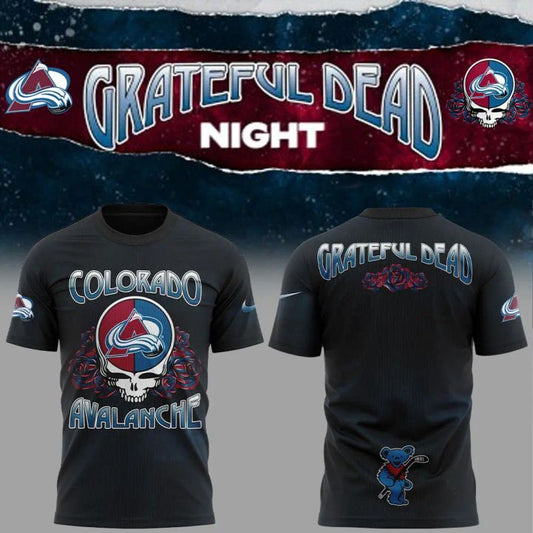 4. Limited Edition Colorado Avalanche Grateful Dead Night Tshirt