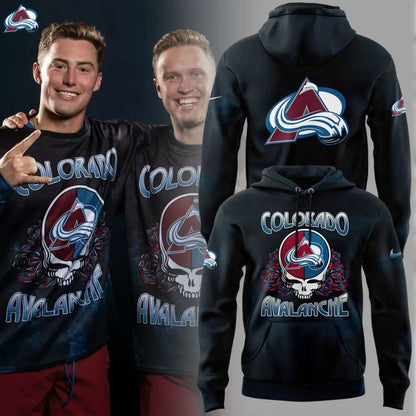 2. Limited Edition Colorado Avalanche Grateful Dead Night Hoodie