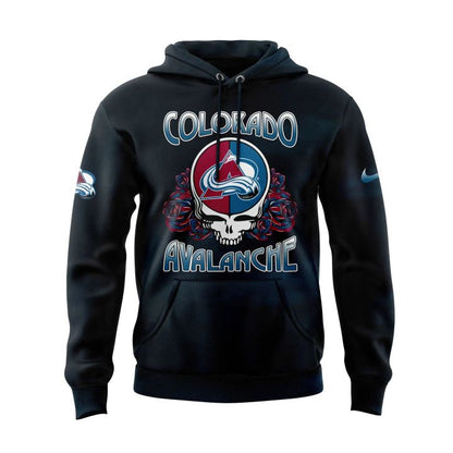 4. Limited Edition Colorado Avalanche Grateful Dead Night Hoodie