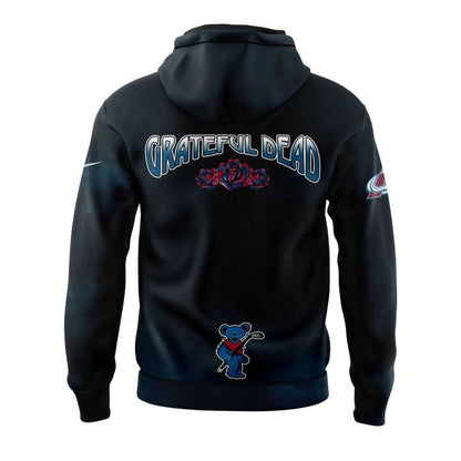 4. Limited Edition Colorado Avalanche Grateful Dead Night Hoodie