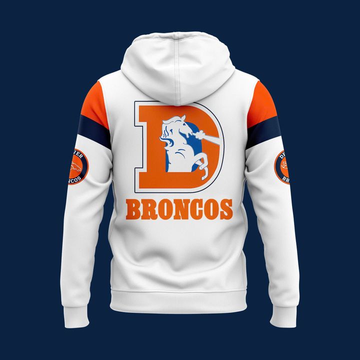 2025 Denver Broncos White Out Pullover Hoodie