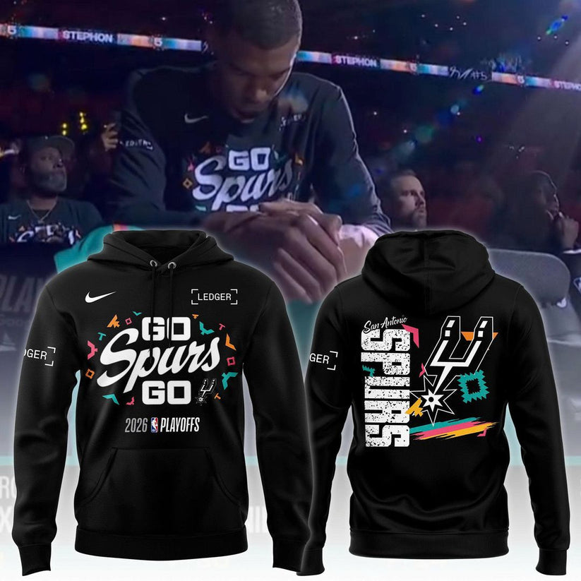 San Antonio Spurs Stadium 2026 Playoff Special Hoodie - Black
