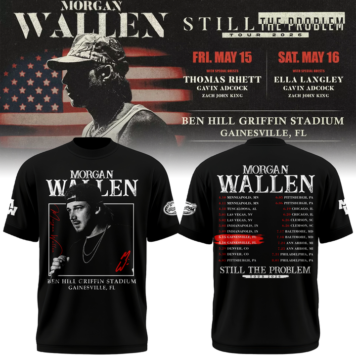 2. Still the Problem Tour "Morgan Wallen x Florida Gators" Tshirt 2026