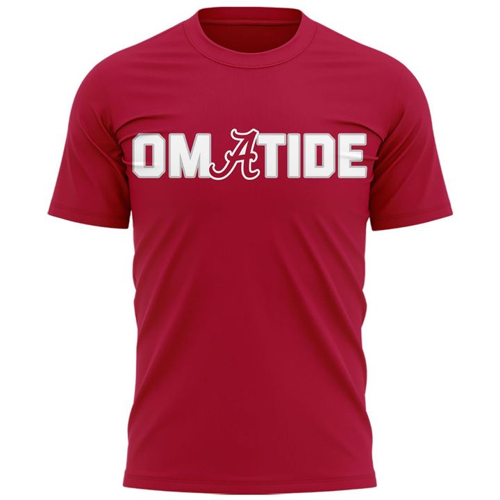 Limited edition Alabama Crimson Tide 2026 Baseball College World Series "OmaTide" T-Shirt Red.