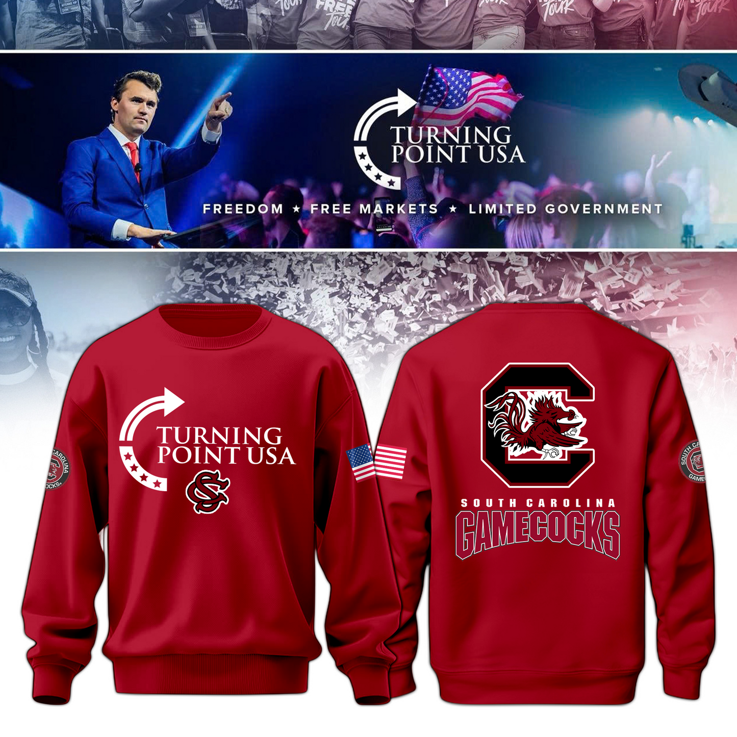 South Carolina Gamecocks Freedom Sweatshirt