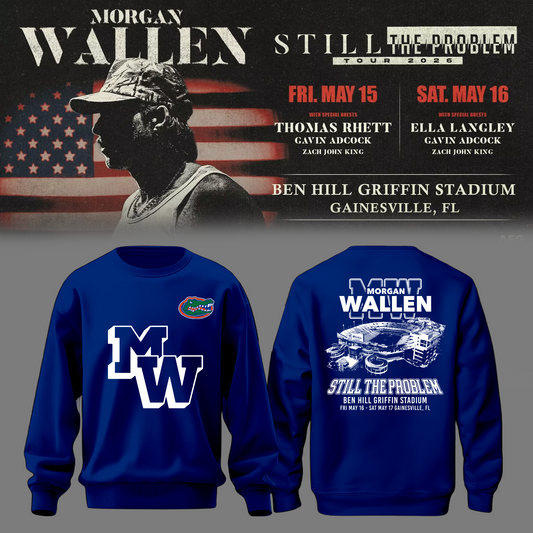 Limited Edition “Still The Problem Tour” At Ben Hill Griffin Stadium, Florida Gators Sweatshirt