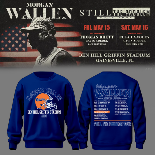 Limited Edition “Still The Problem Tour” At Ben Hill Griffin Stadium, Florida Gators Sweatshirt