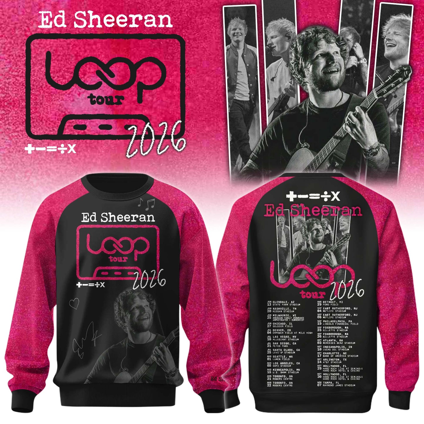 Ed Sheeran “LOOP Tour 2026” Limited Edition + Selling Out Fast