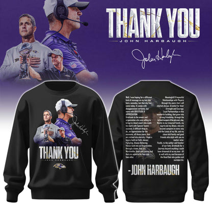 BAL Ravens Coach “John Harbaugh” Appreciation Sweatshirt