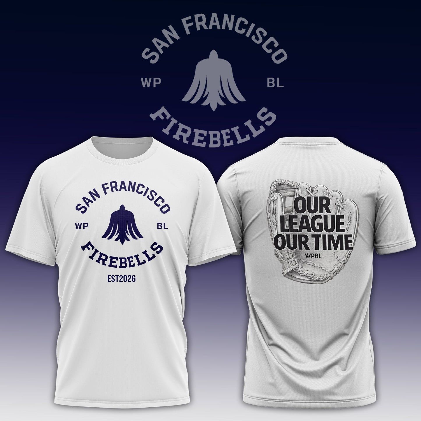 WPBL San Francisco Firebells Tshirt Est.2026