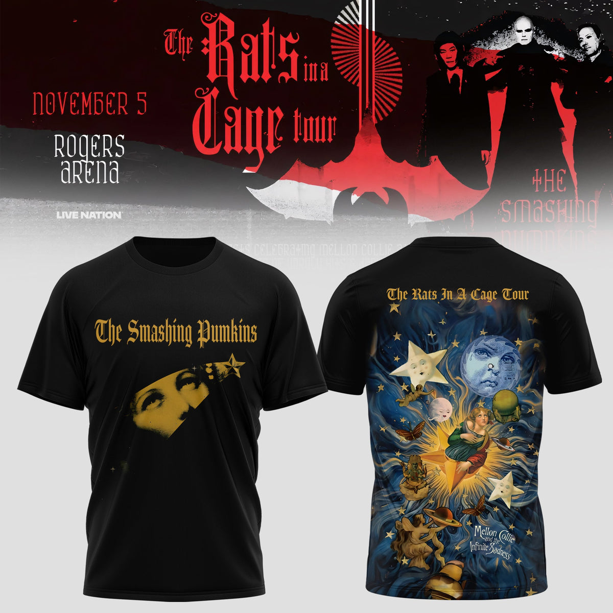 THE SMASHING PUMPKINS – THE RATS IN A CAGE TOUR TEE