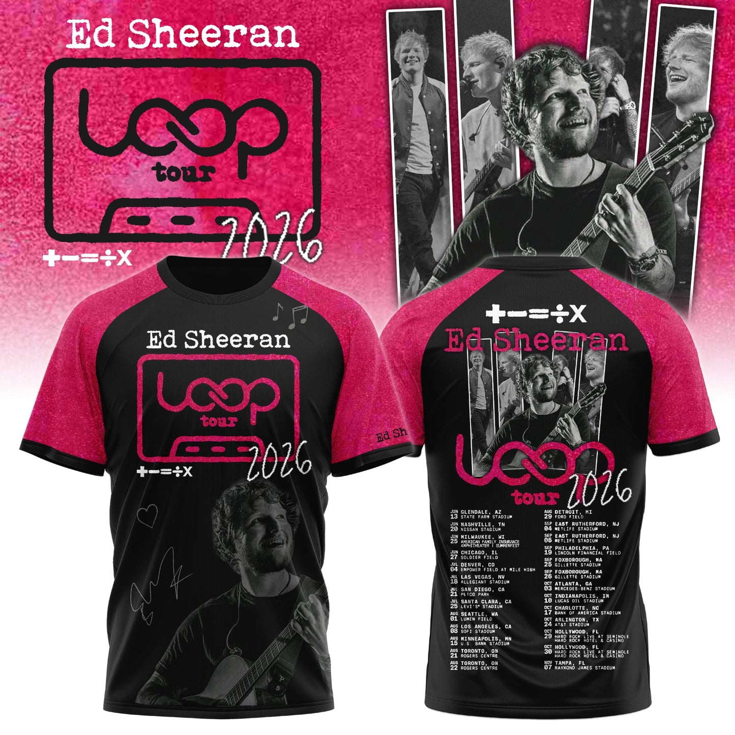 Ed Sheeran “LOOP Tour 2026” Limited Edition + Selling Out Fast