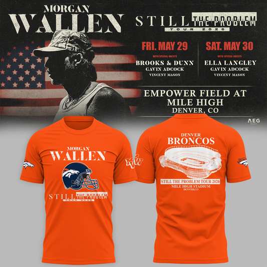 Limited Edition MWallen x Denver Broncos Tshirt 2026