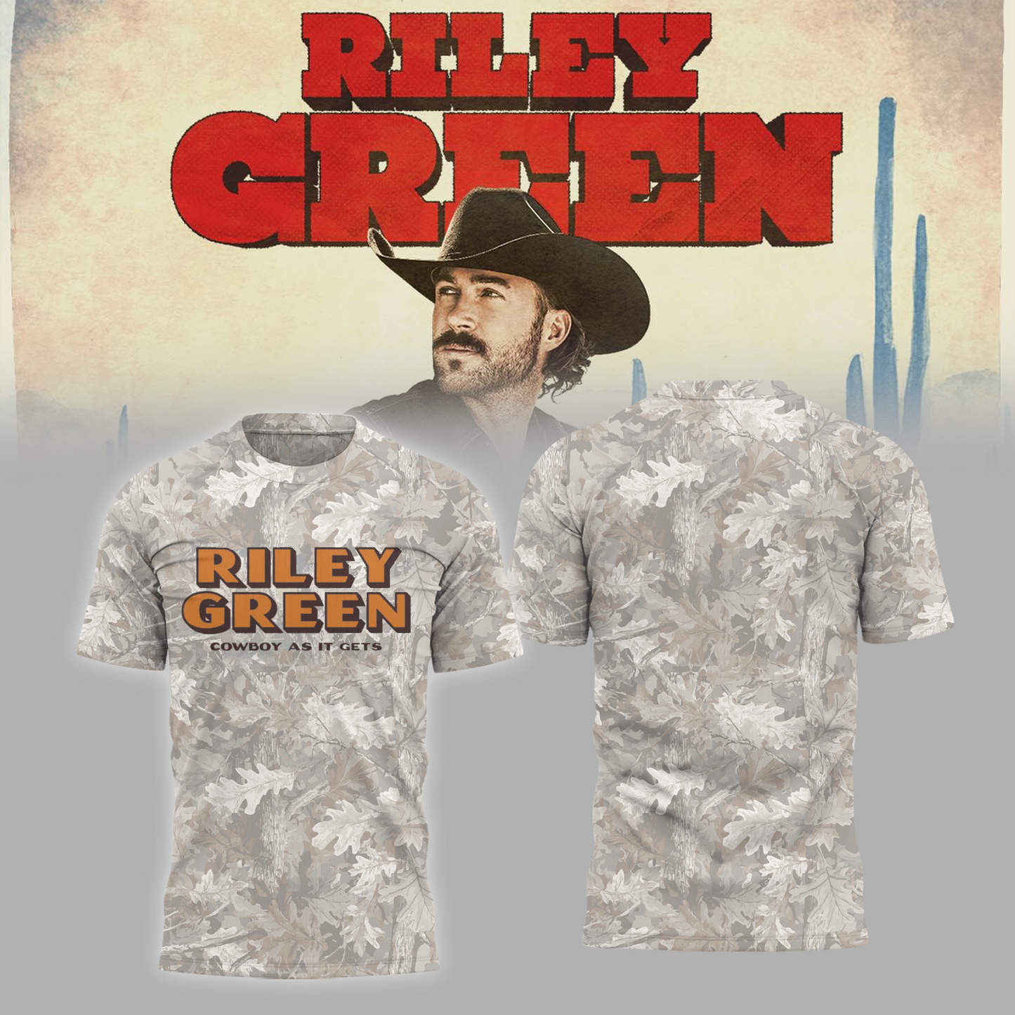Riley Green Cowboy As It Gets Tour 2026 Edition Tshirt