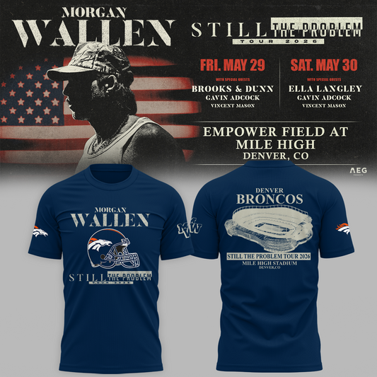 Limited Edition MWallen x Denver Broncos Tshirt 2026
