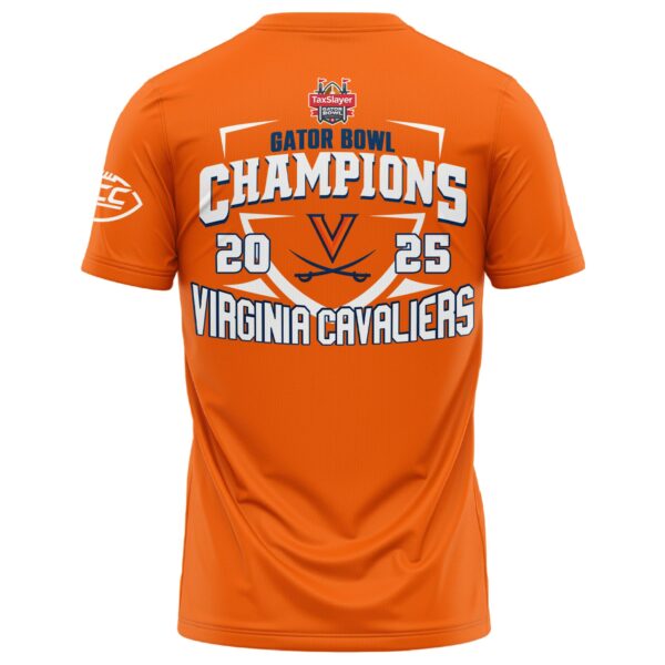 , UVA 2025 TaxSlayer Gator Bowl Champions T-Shirt Limited Edition