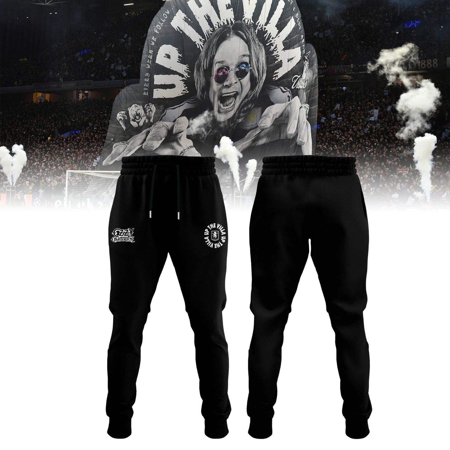 Aston Villa x Ozzy Osbourne Limited Edition Hoodie – Black
