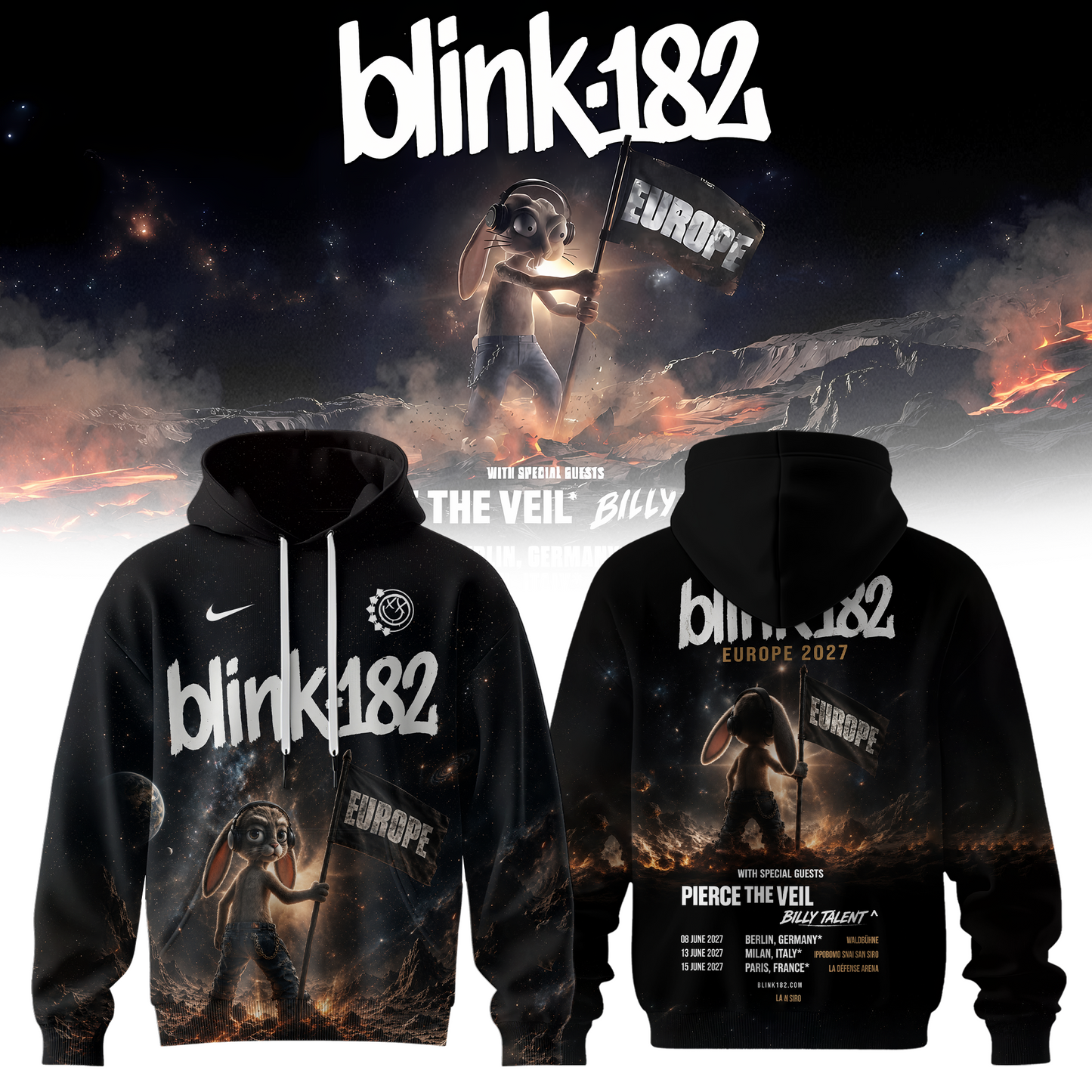 Blink-182 Meltdown Europe Hoodie 26