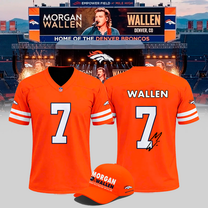 Exclusive Morgan Wallen x Denver Broncos - Still The Problem Tour 2026 Country Music Football Jersey