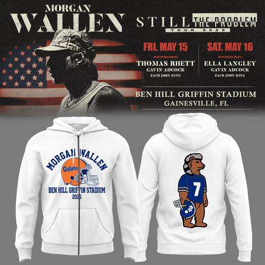 Limited Edition “Still The Problem Tour” At Ben Hill Griffin Stadium, Florida Gators Zip Hoodie