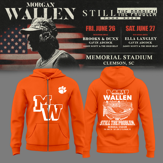 Morgan Wallen: The Clemson Takeover Zip Hoodie Limited Tour Drop